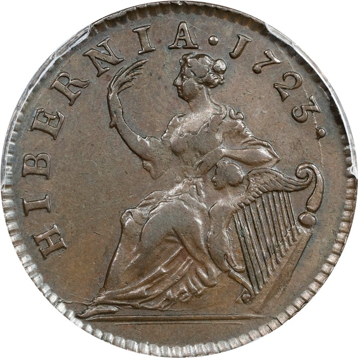 1723 Wood's Hibernia Halfpenny MS Values | Greysheet