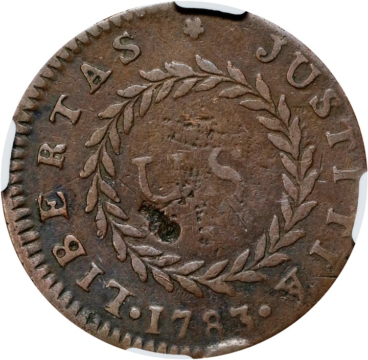 1783 Copper Nova Constellatio, Pointed Rays, Large U.S. MS BN thumbnail 11