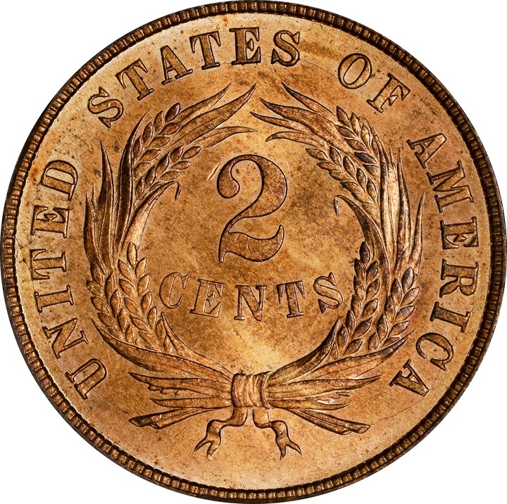 1870 2c MS RD MS65 RD CAC thumbnail 9