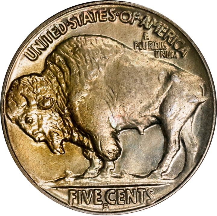 1913-S 5c Buffalo, Type 2 MS65 thumbnail 2