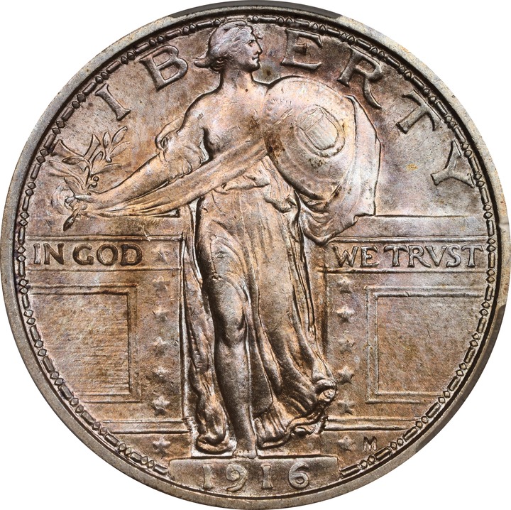 1916 25c Standing Liberty MS FH thumbnail 17