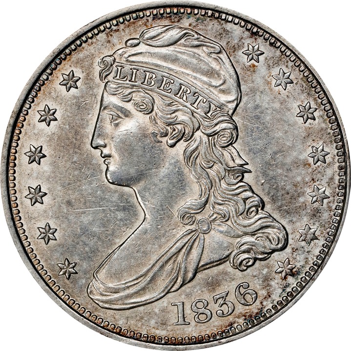 1836 50c Reeded Edge F15 CAC thumbnail 6