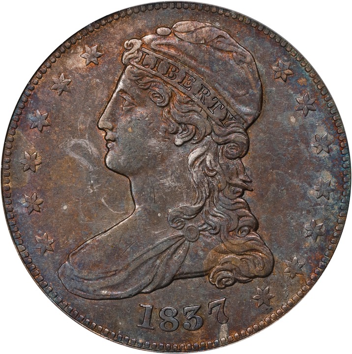 Image for 1837 50c Reeded Edge AU55
