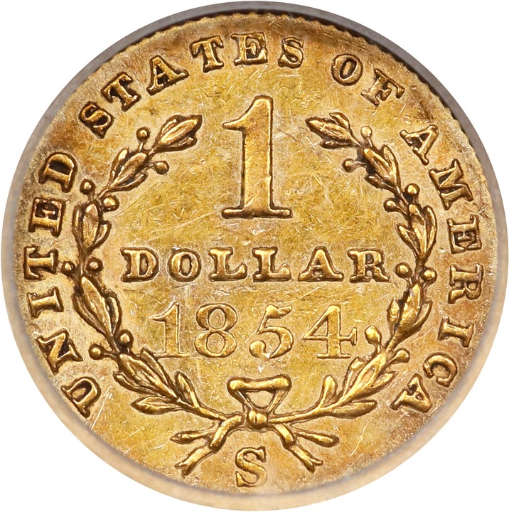 1854-S G$1 MS65 CAC thumbnail 21