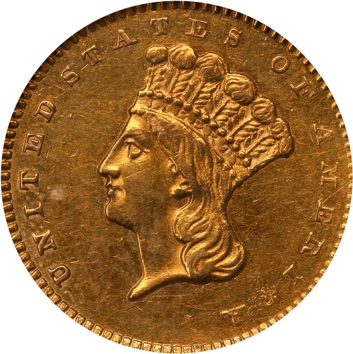 1857-S G$1 MS thumbnail 5