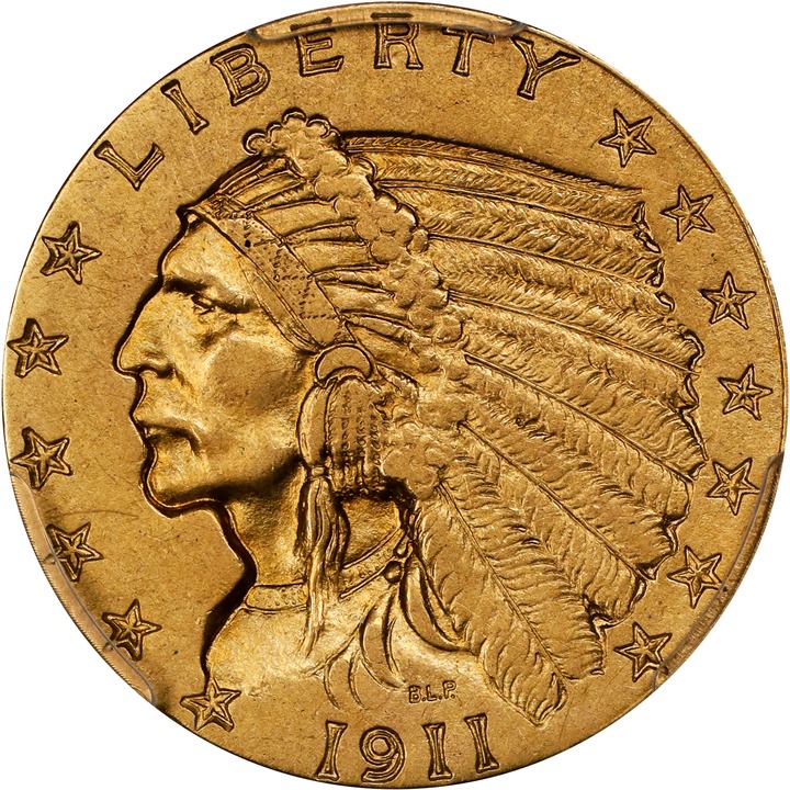 1911-D $2 1/2 Weak D MS thumbnail 5