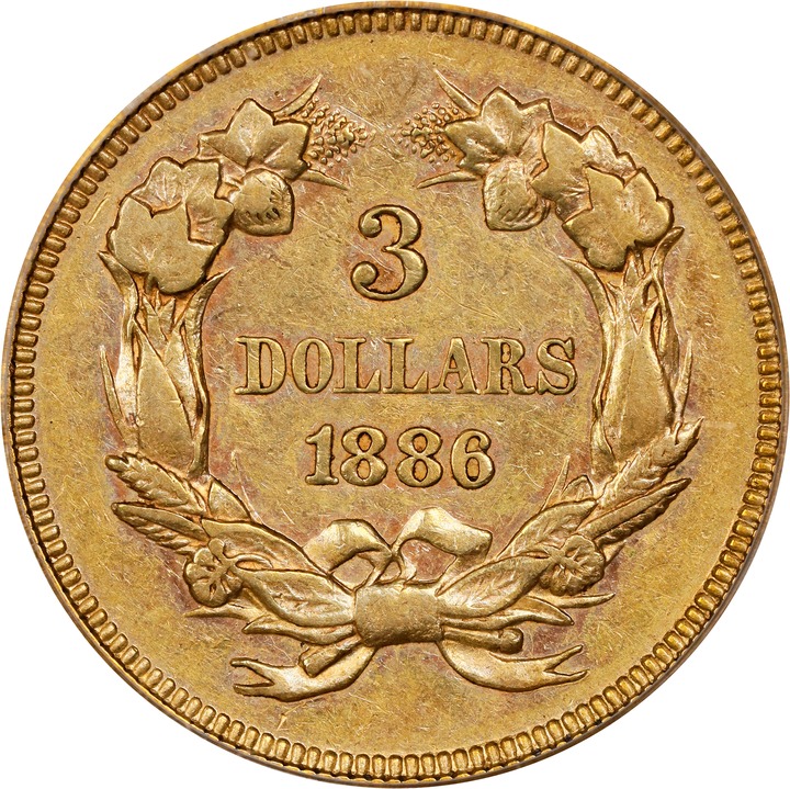 1886 $3 VF20 CAC thumbnail 19