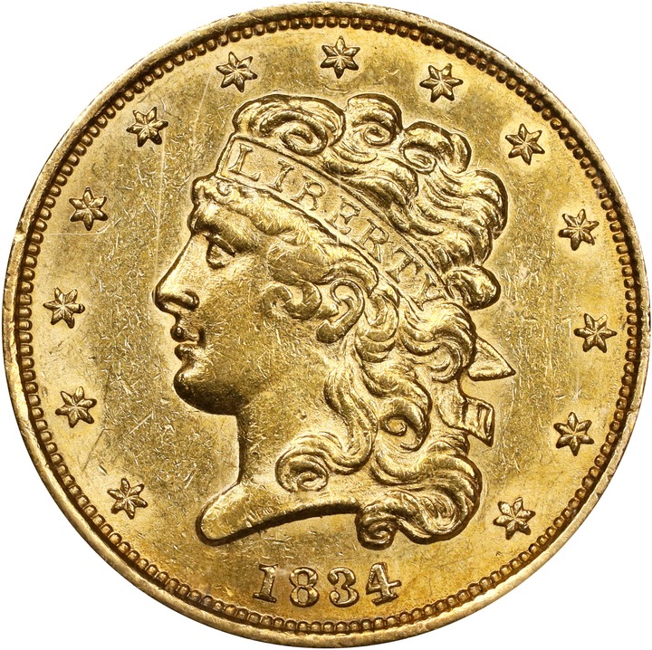 1834 $5  Classic Head, Plain 4 MS thumbnail 19