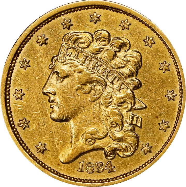 1834 $5  Classic Head, Plain 4 MS thumbnail 20