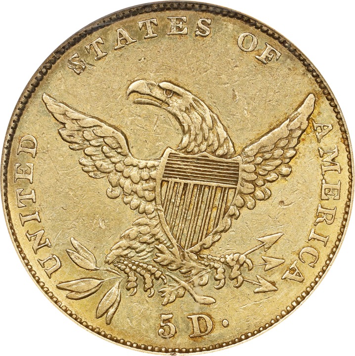 1834 $5  Classic Head, Crosslet 4 MS thumbnail 13