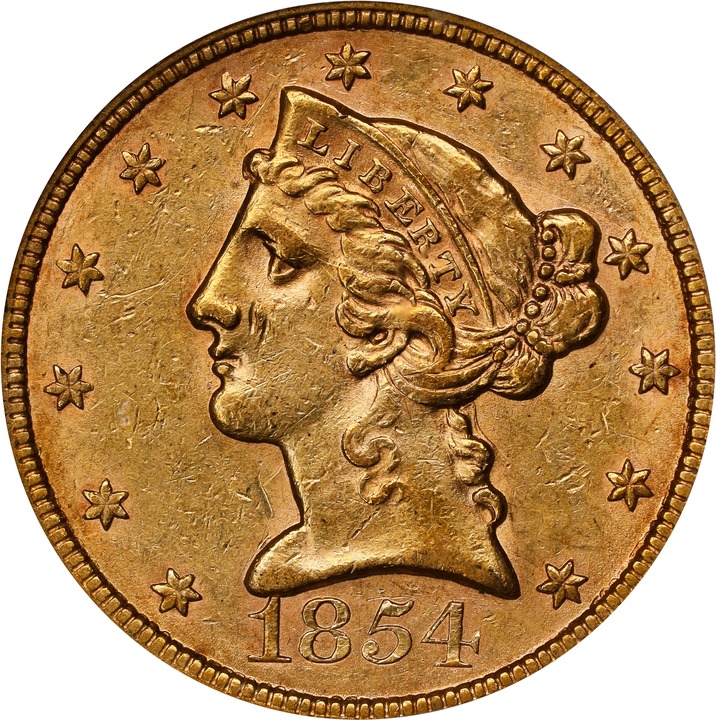 1854 $5  MS thumbnail 9
