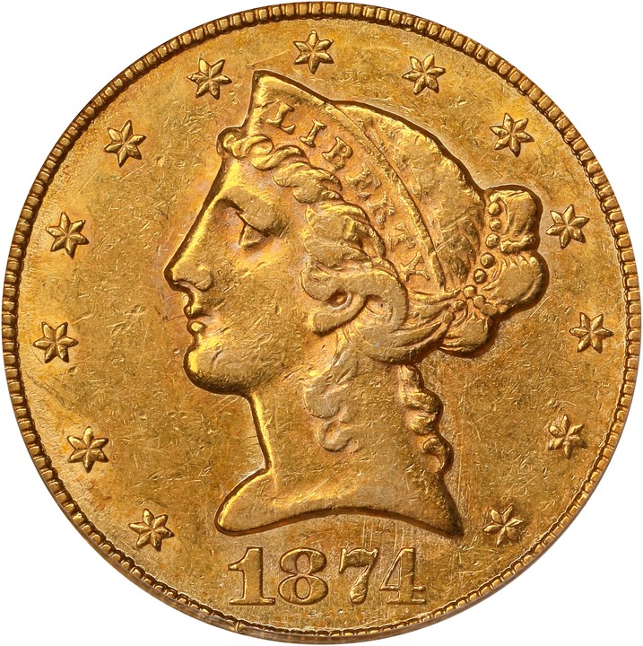 1874-CC $5  MS thumbnail 8