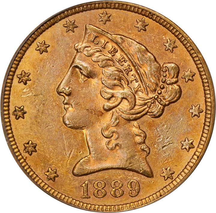 1889 $5  MS thumbnail 4