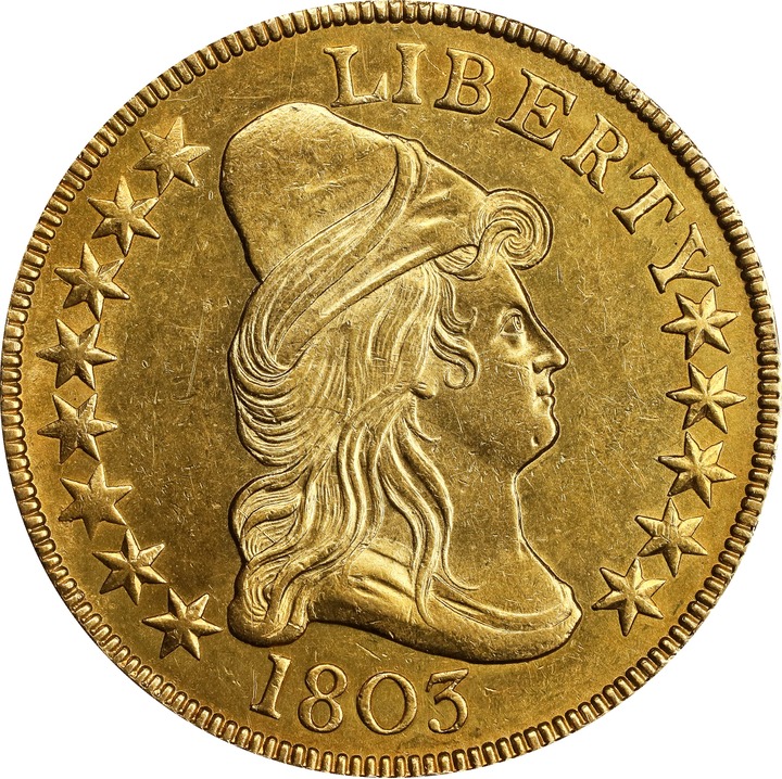 1803 $10  Small Stars Reverse MS62 thumbnail 3