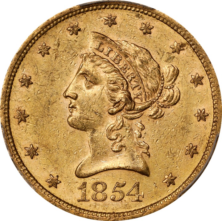1854-S $10  MS thumbnail 12