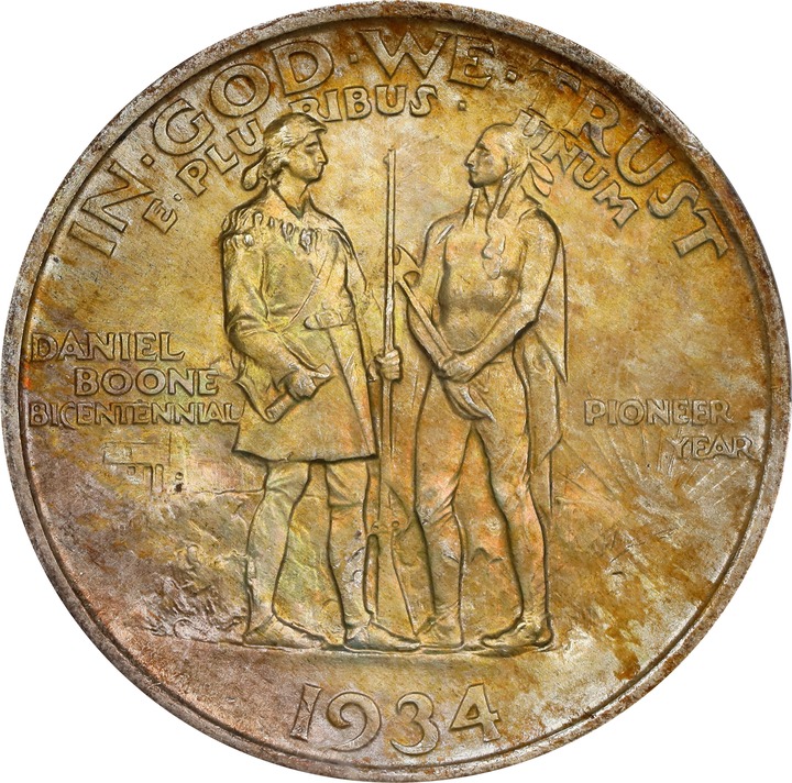 1934 50c Boone MS67 thumbnail 2