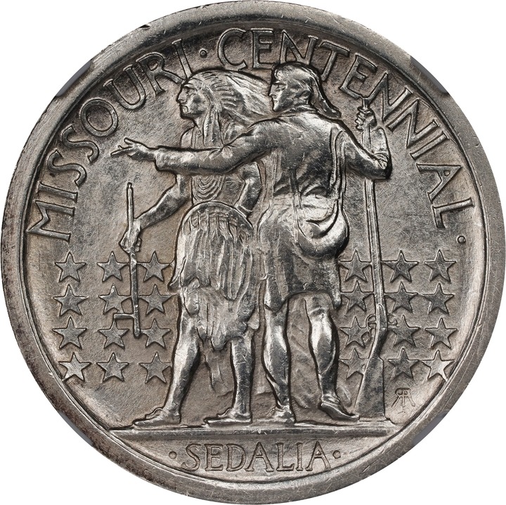 1921 50c Missouri AU53 thumbnail 4
