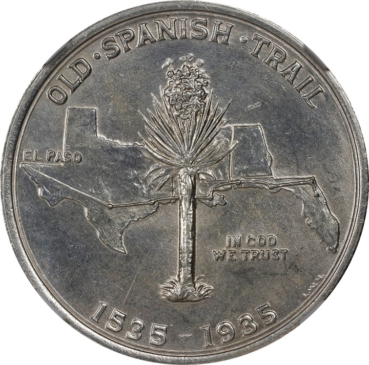 1935 Spanish Trail Half dollar MS Values | Greysheet