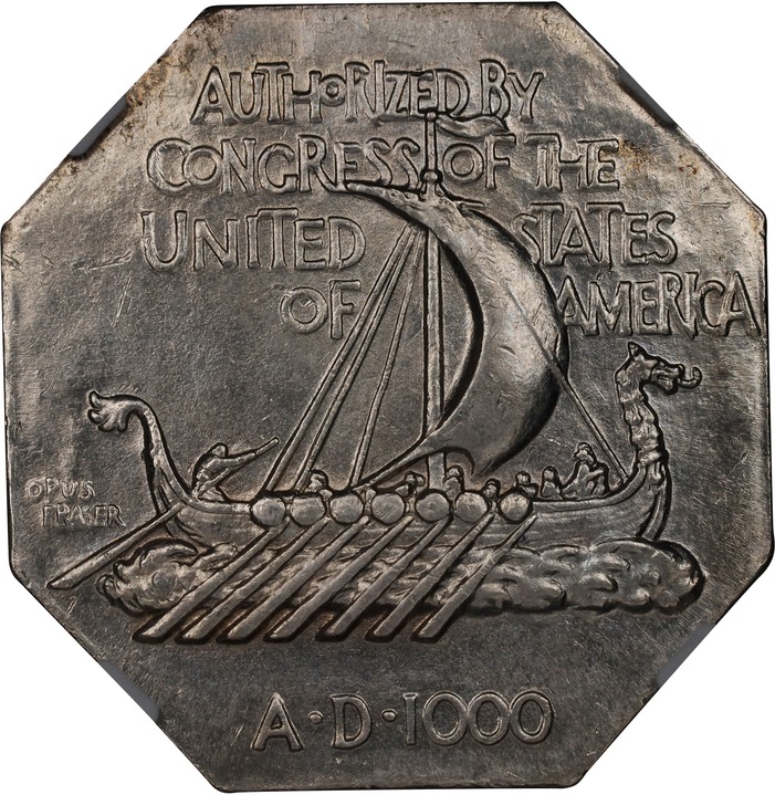 1925 Medal Norse American, Thick MS63 thumbnail 2