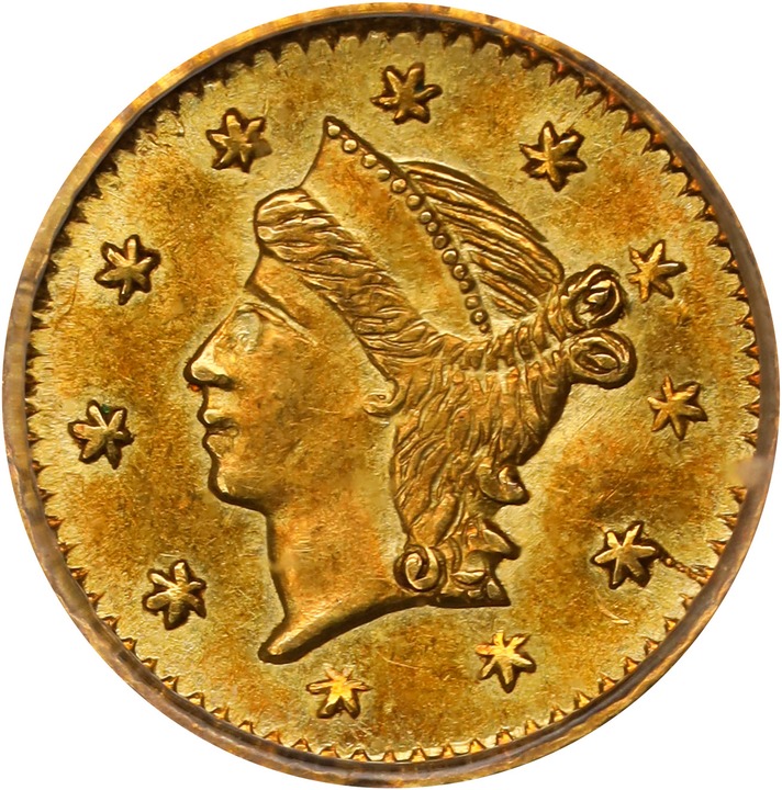(1853) 25c Round Liberty, BG-221 MS thumbnail 2