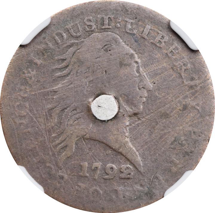 1792 P1c Copper, with Silver Plug, J-1 MS BN thumbnail 7