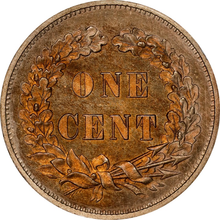 1858 P1c Copper-Nickel, Broad Bust, J-211 PR65 thumbnail 2