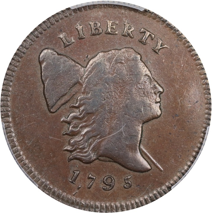 1795 1/2c Pole, Plain Edge, Punctuated Date MS BN VF30 BN thumbnail 3