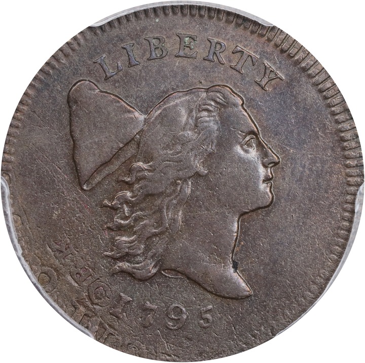 1795 1/2c No Pole, Plain Edge, C-6a MS BN thumbnail 4