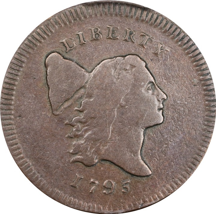 1795 1/2c No Pole, Plain Edge, C-6b MS BN thumbnail 2