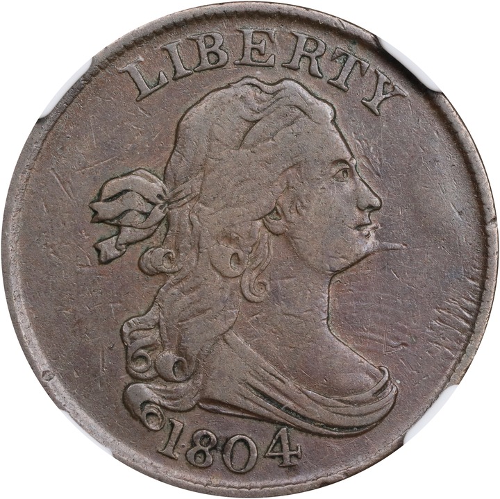 1804 1/2c Spiked Chin, C-7 MS BN G4 BN thumbnail 18