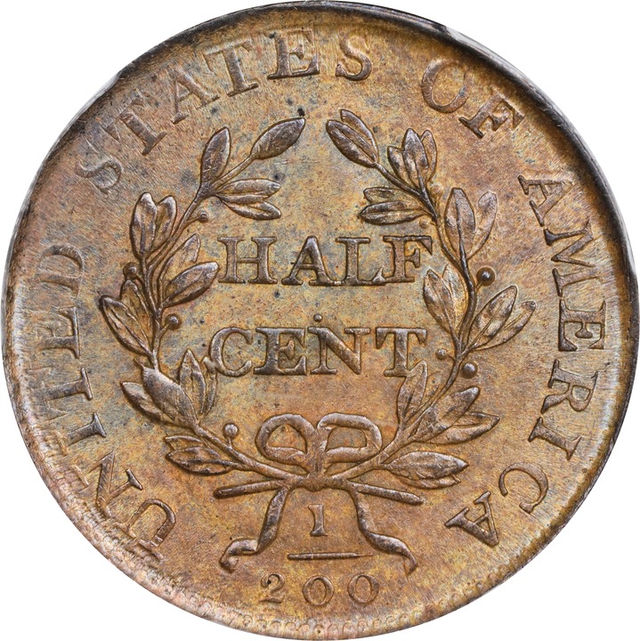 1807 1/2c C-1 MS BN MS63 BN thumbnail 2