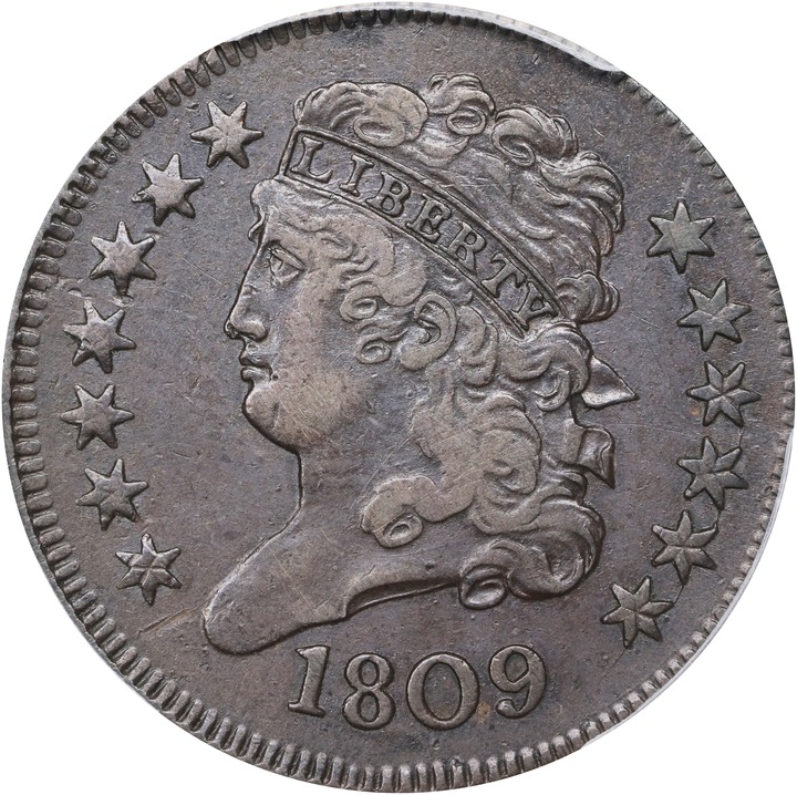 1809 1/2c Normal Date, C-2 MS BN thumbnail 3