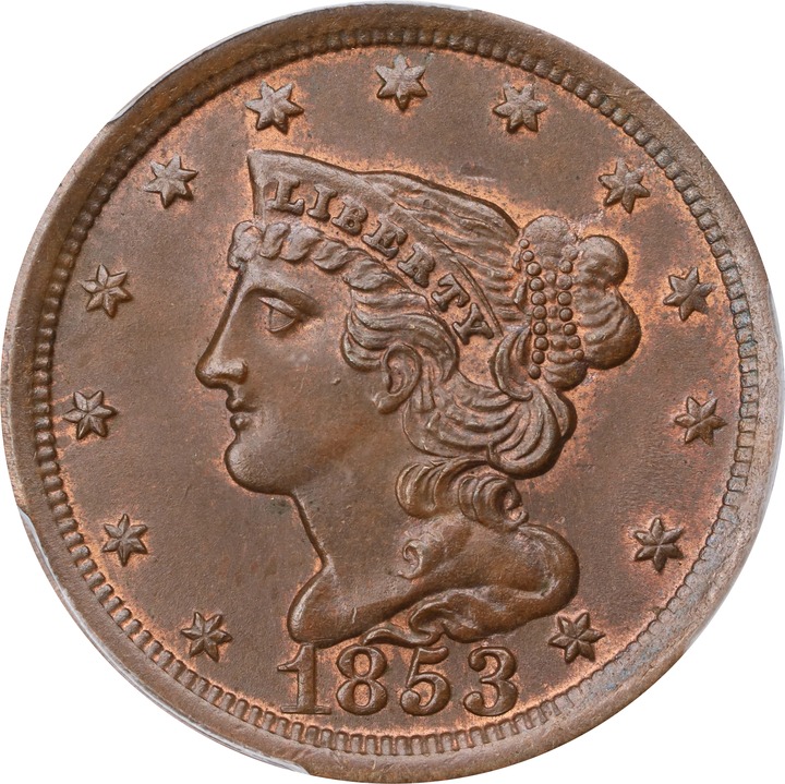 1853 1/2c MS RB MS65 RB thumbnail 3