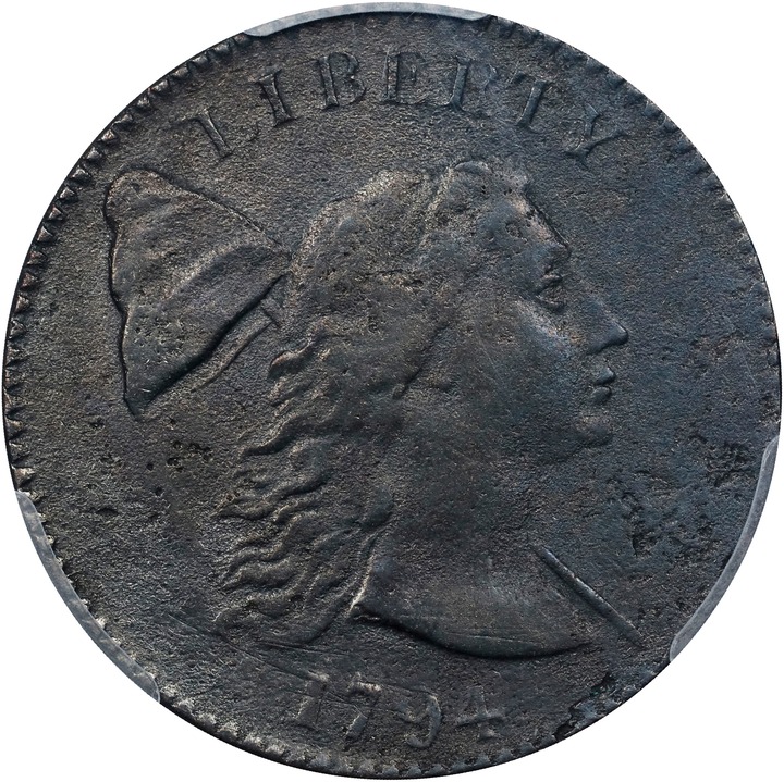 1794 1c Head of 1793, S-18b  MS BN thumbnail 4