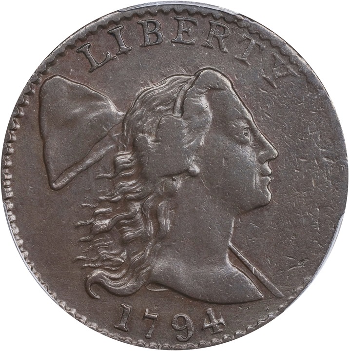 1794 1c Head of 1794, S-25  MS BN thumbnail 5