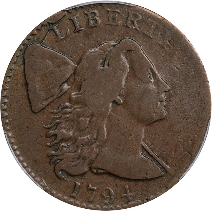 1794 1c Head of 1794, S-34  MS BN thumbnail 3