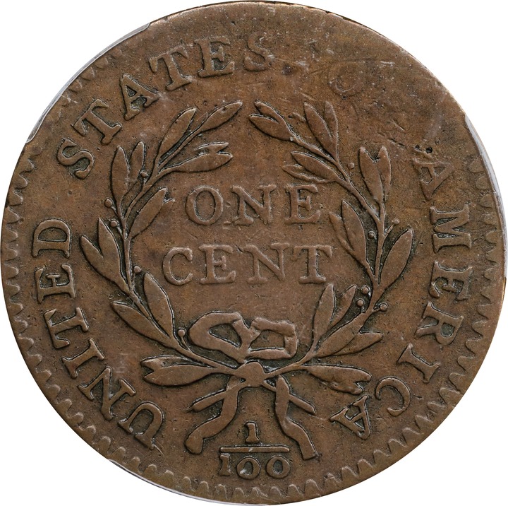 1794 1c Head of 1794, S-34  MS BN thumbnail 5