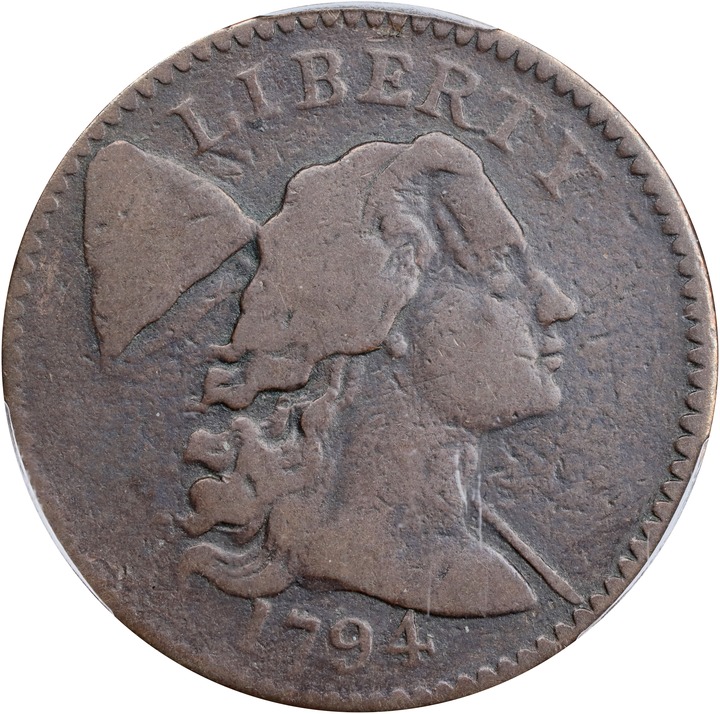 1794 1c Head of 1794, S-45  MS BN thumbnail 4