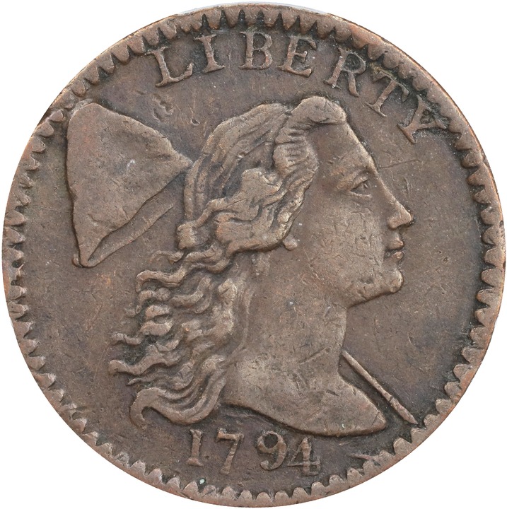 1794 1c Head of 1794, S-63  MS BN thumbnail 5