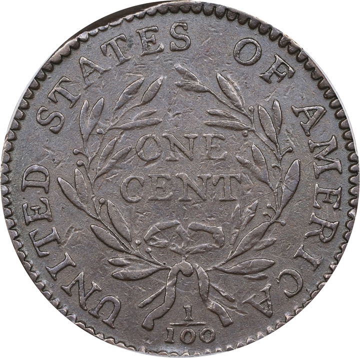 1794 1c Head of 1794, S-66  MS BN thumbnail 3