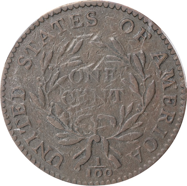 1794 1c Head of 1795, S-68  MS BN thumbnail 5