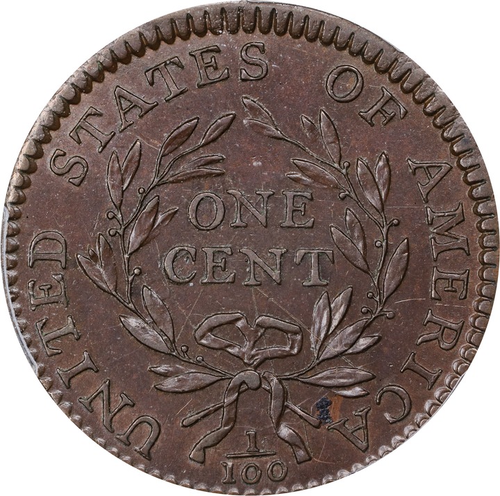 1794 1c Head of 1795, S-71  MS BN thumbnail 5