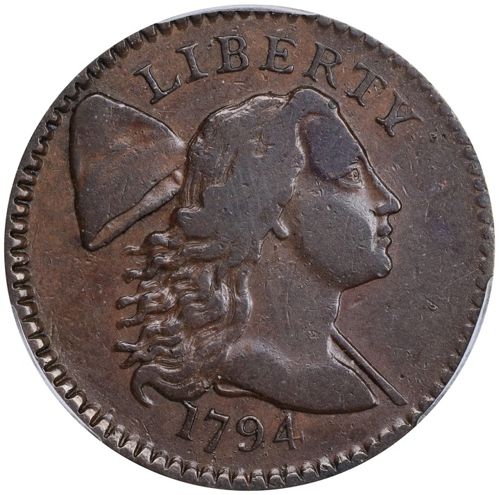 1794 1c No Fraction Bar, S-64  MS BN thumbnail 4