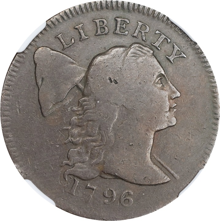 1796 1c Liberty Cap, S-85  MS BN thumbnail 2