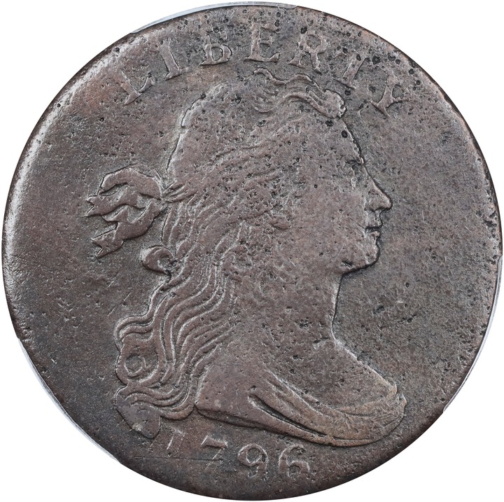 1796 1c Draped Bust, Reverse of 1797 MS BN F12 BN thumbnail 17