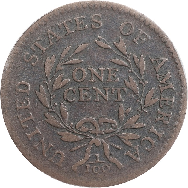 1796 1c Draped Bust, LIHERTY MS BN VF25 BN thumbnail 24