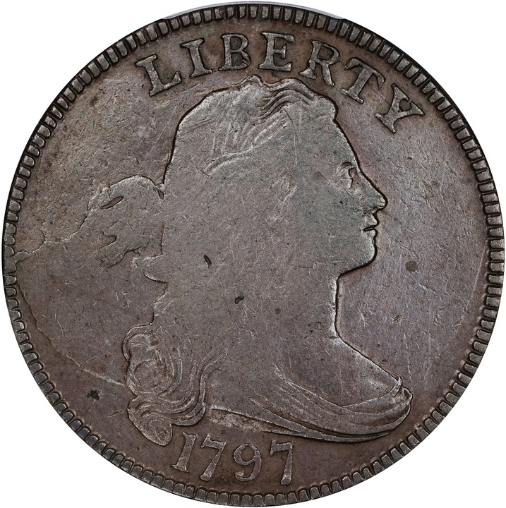 1797 1c Reverse of 1795, Gripped Edge MS BN MS64 BN thumbnail 20