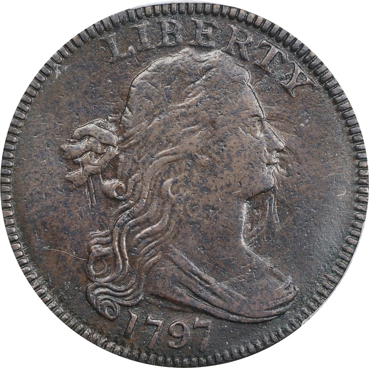 1797 1c Reverse of 1797, Stems, S-125  MS BN thumbnail 2