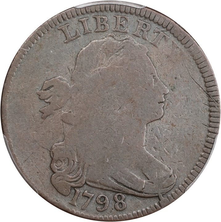 1798 1c Reverse of 1795, S-156 MS BN thumbnail 2