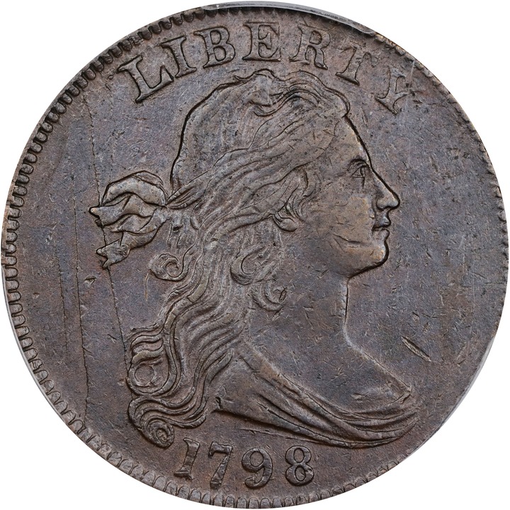 1798 1c 1st Hair Style, S-159  MS BN thumbnail 2